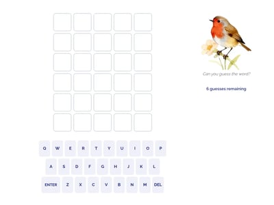 Robin word game