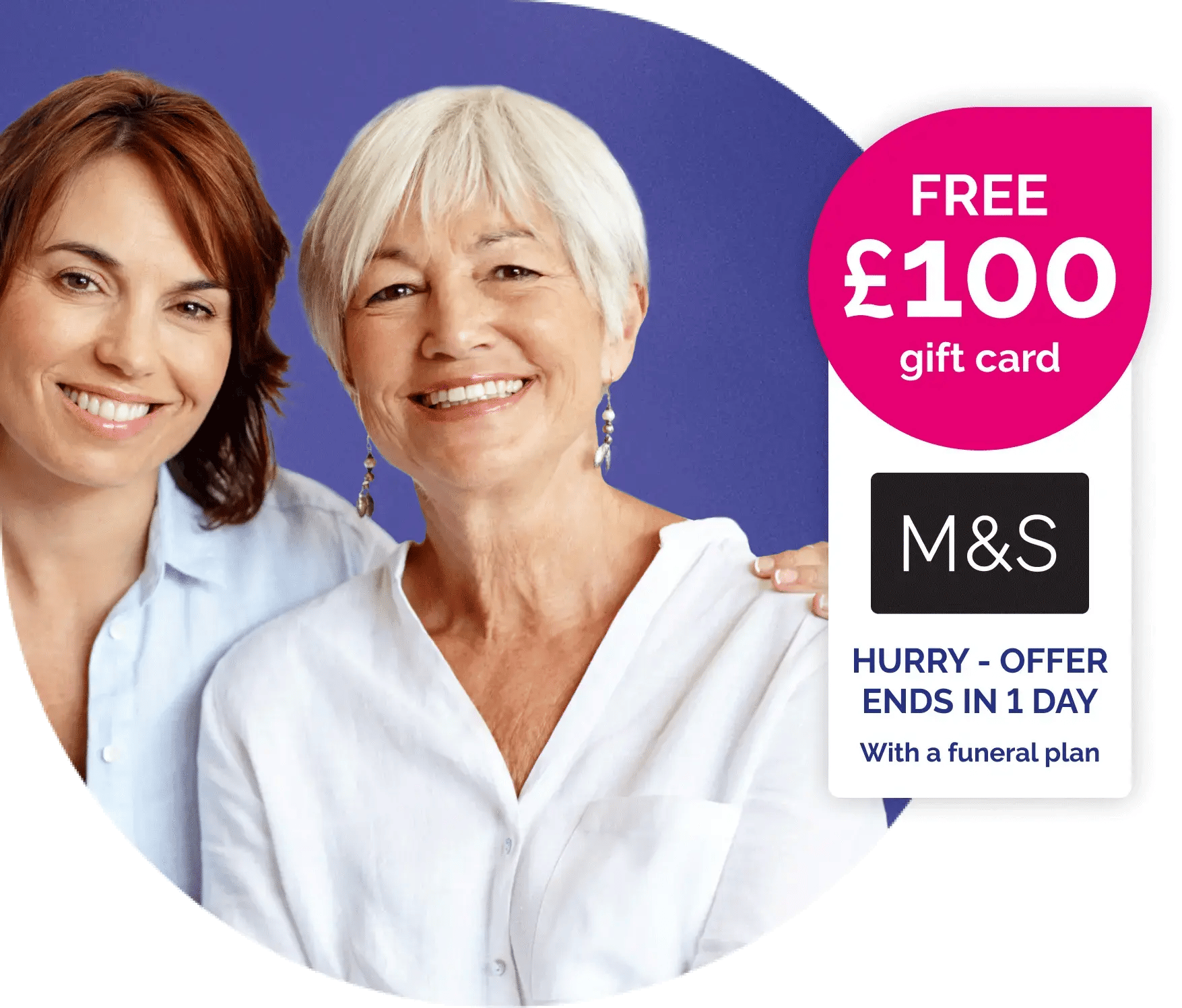 Get a free £100 gift card with a funeral plan