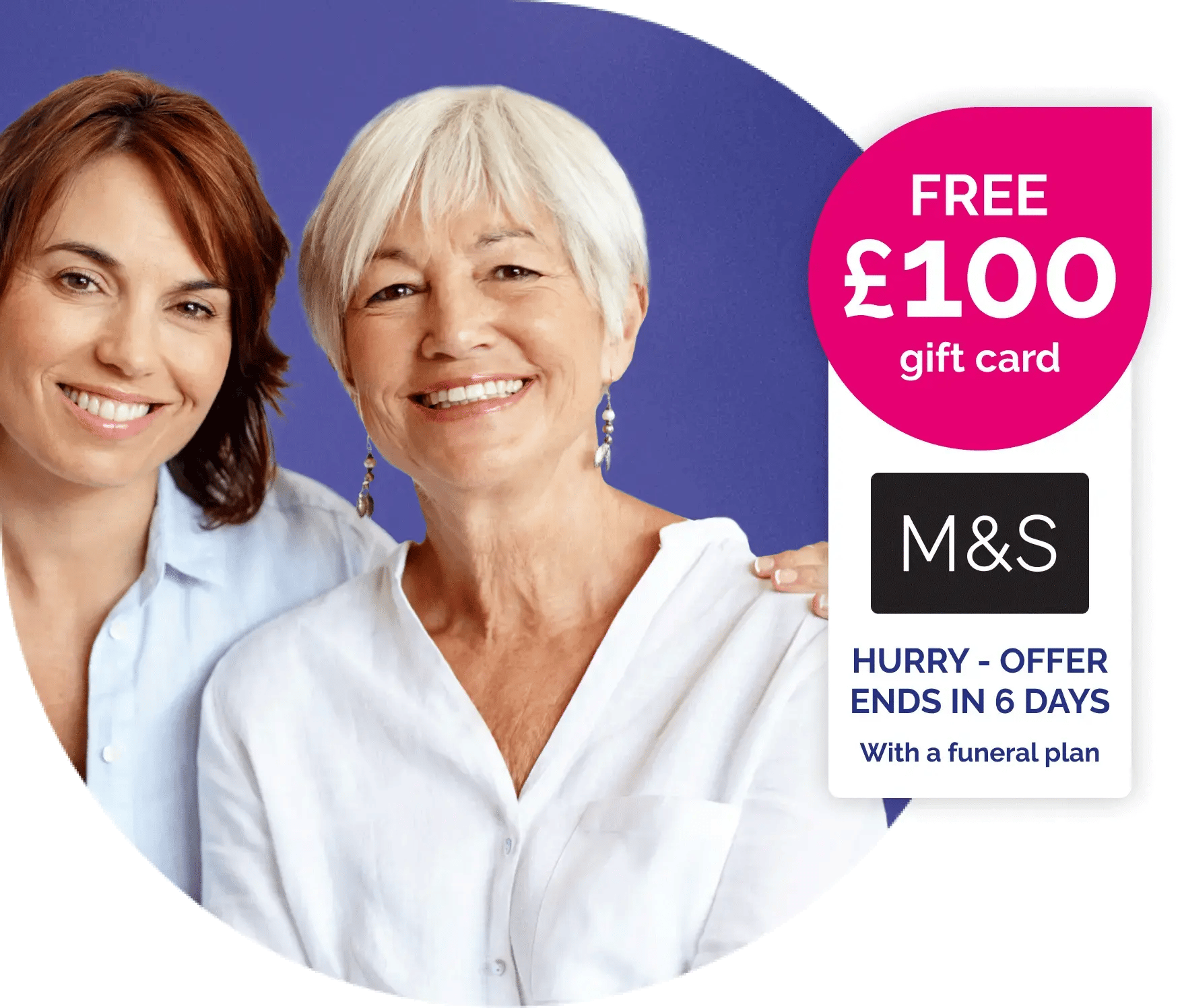 Get a free £100 gift card with a funeral plan