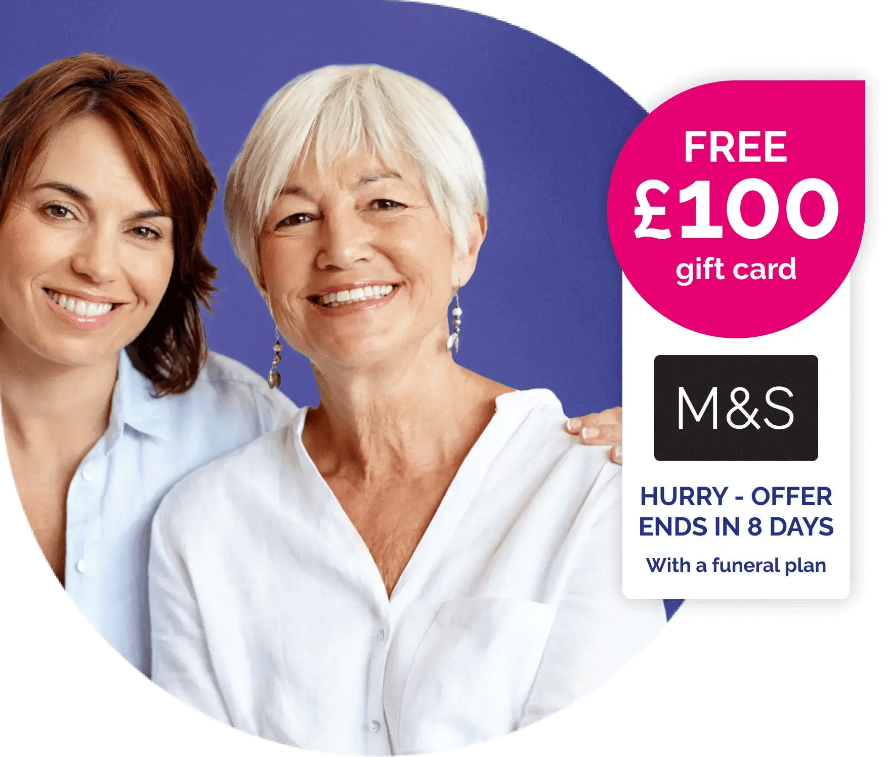 Get a free £100 gift card with a funeral plan