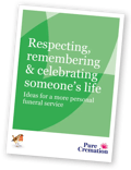 Respecting, remembering &amp; celebrating someone's life guide cover