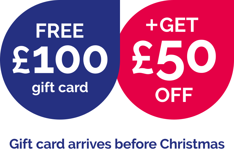 Free £100 gift card-get £50 off-Christmas Free £100 gift card-get £50 off-Christmas