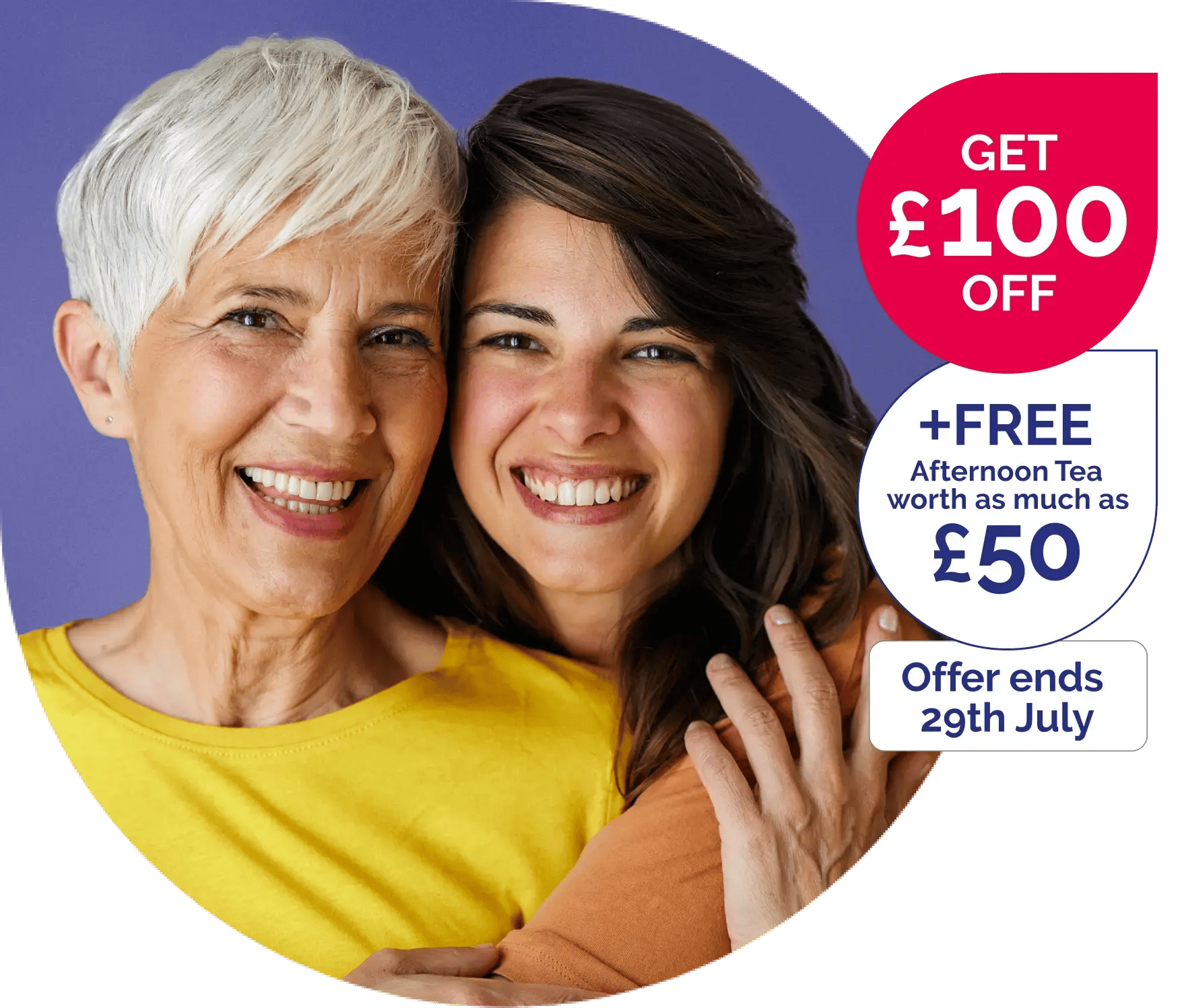 Get £100 off PLUS Afternoon Tea