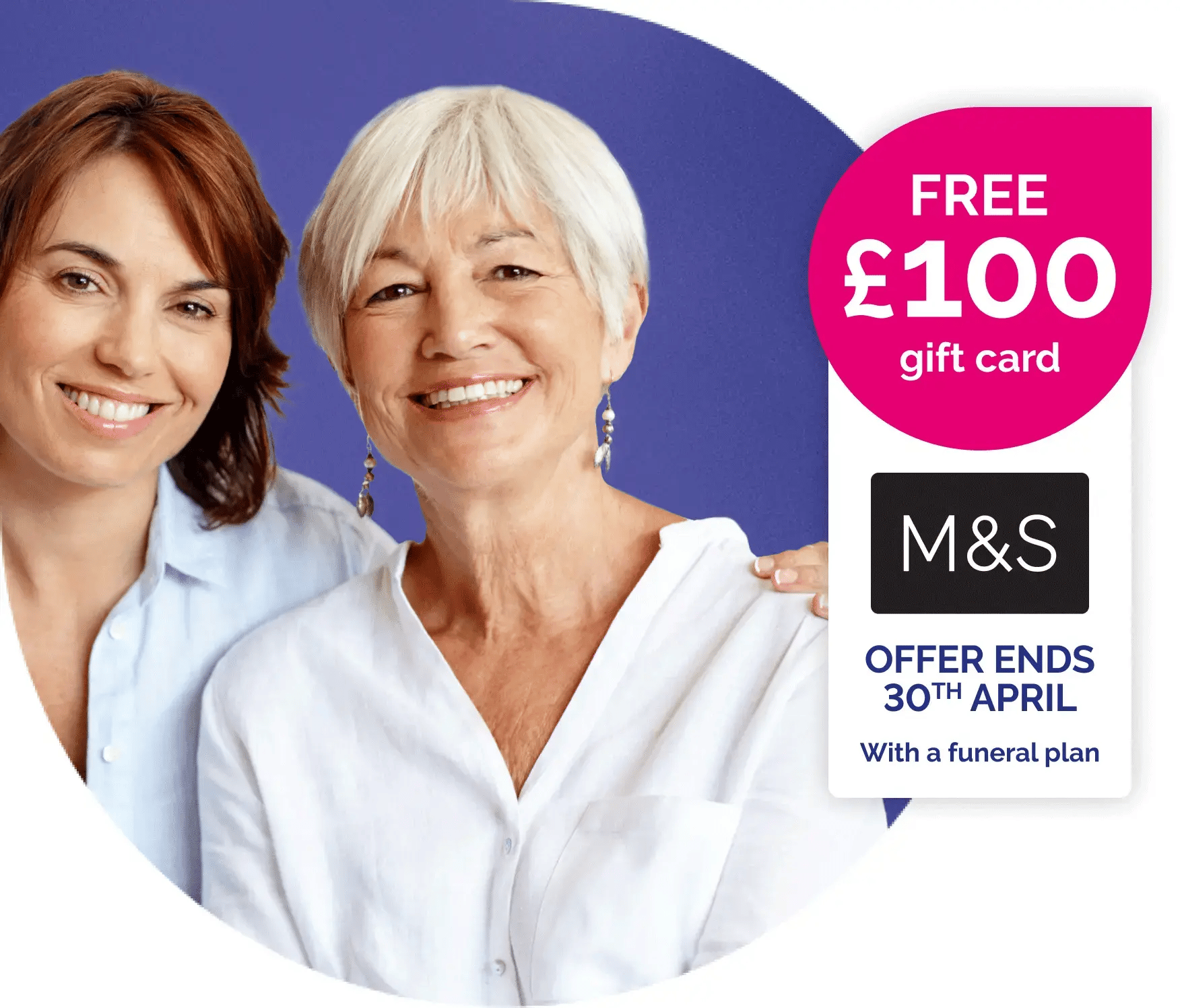 Get a free £100 gift card with a funeral plan