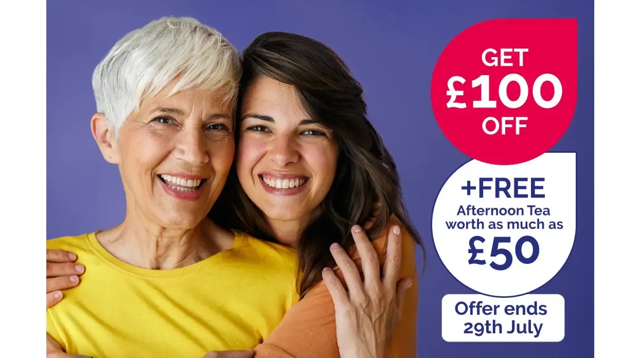 Get £100 off PLUS Afternoon Tea