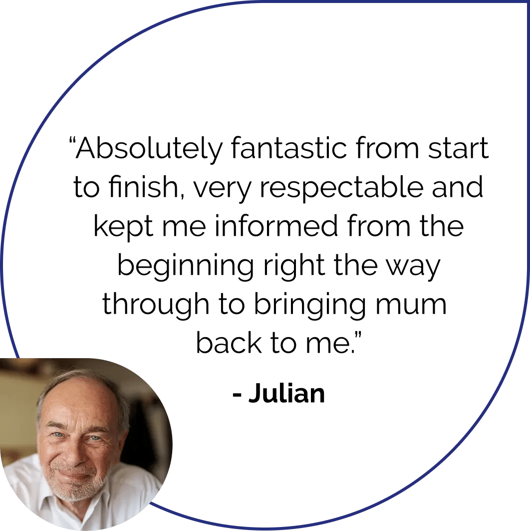 "Absolutely fantastic from start to finish" - Julian