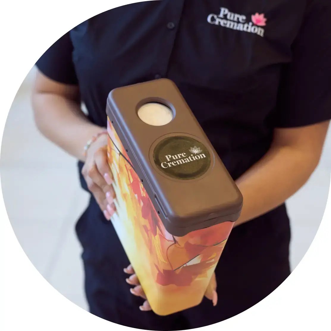 Pure Cremation's biodegradable urn.