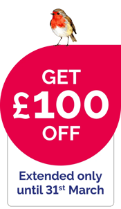 Get £100 off Get £100 off