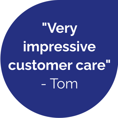 Very impressive customer care - Tom's review
