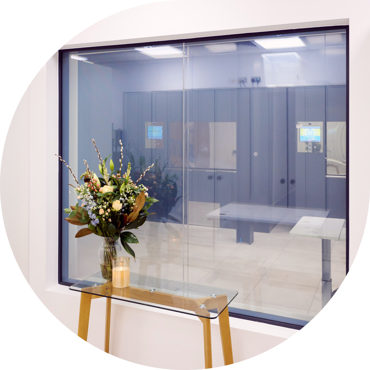 the witness room