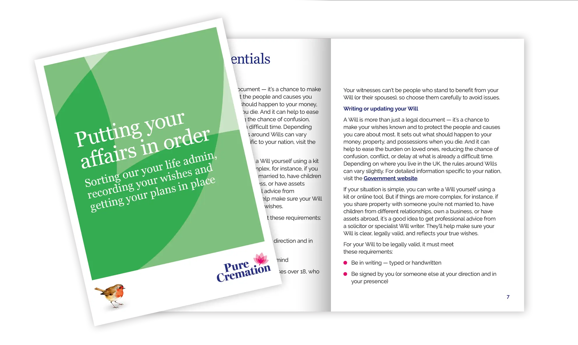 Putting your affairs in order guide